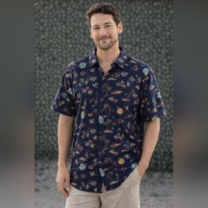 MBX Premium Goods Tropical Resort Button Up Shirt | XL